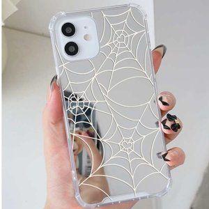 Spider Web Print Mirror Phone Cases